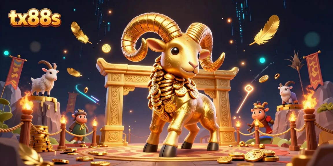 Engage with vibrant casino action featuring tx88s in a dynamic 3D illustration with golden elements.