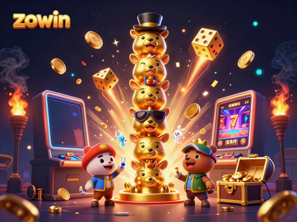 Zowin offers an exciting casino experience with golden elements and vibrant games, enticing players.