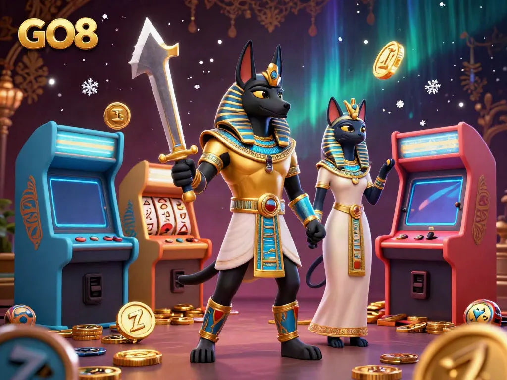 Engage with GO8 by spinning lucky 7s on vibrant 3D slot machines amidst ancient warriors.