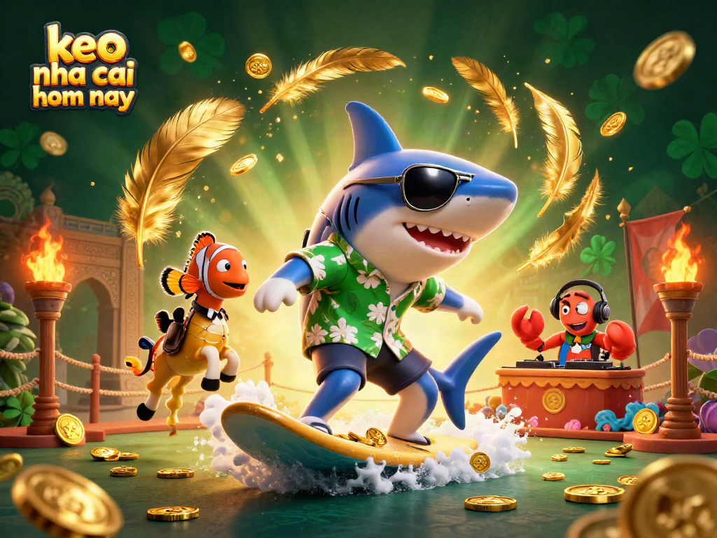 Catch the thrill of keo nha cai hom nay with a dynamic scene of gaming and lively characters in a vibrant casino setting.