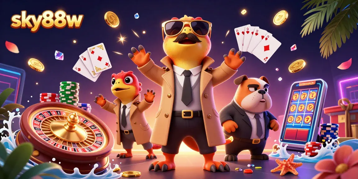 Experience thrilling gaming action at sky88w with raptors entering a VIP casino lounge.