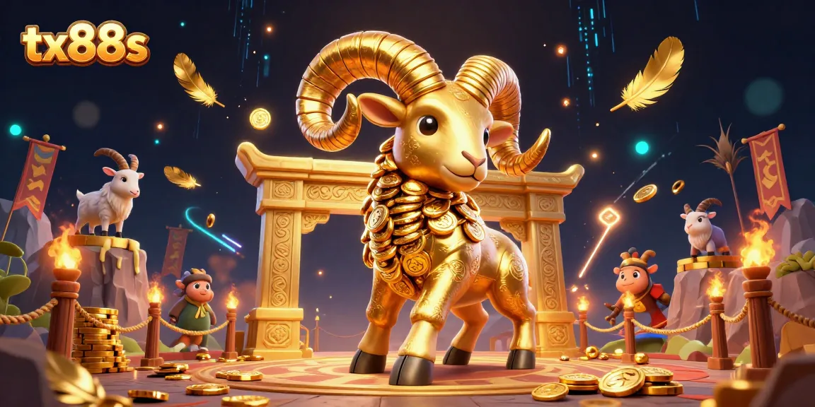 Engage with vibrant casino action featuring tx88s in a dynamic 3D illustration with golden elements.