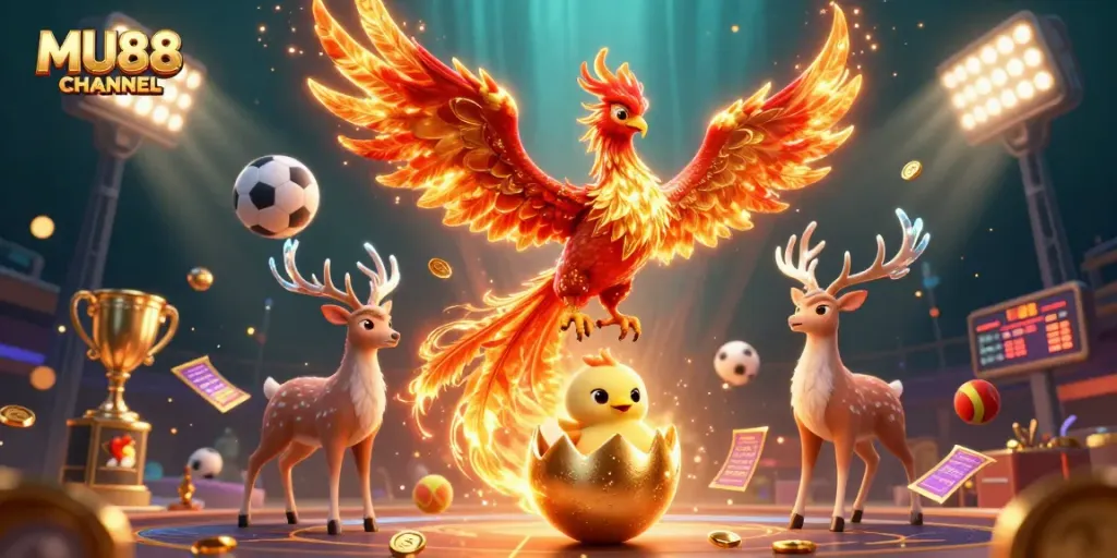 Experience excitement at MU88 CHANNEL with thrilling gaming elements and vibrant creatures.