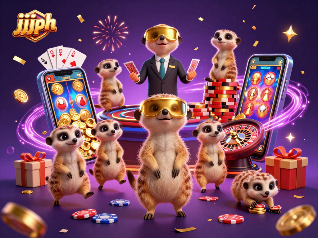 Ang jjjph ay nag-aalok ng masaya at makulay na karanasan sa casino na puno ng mga aktibong meerkat.