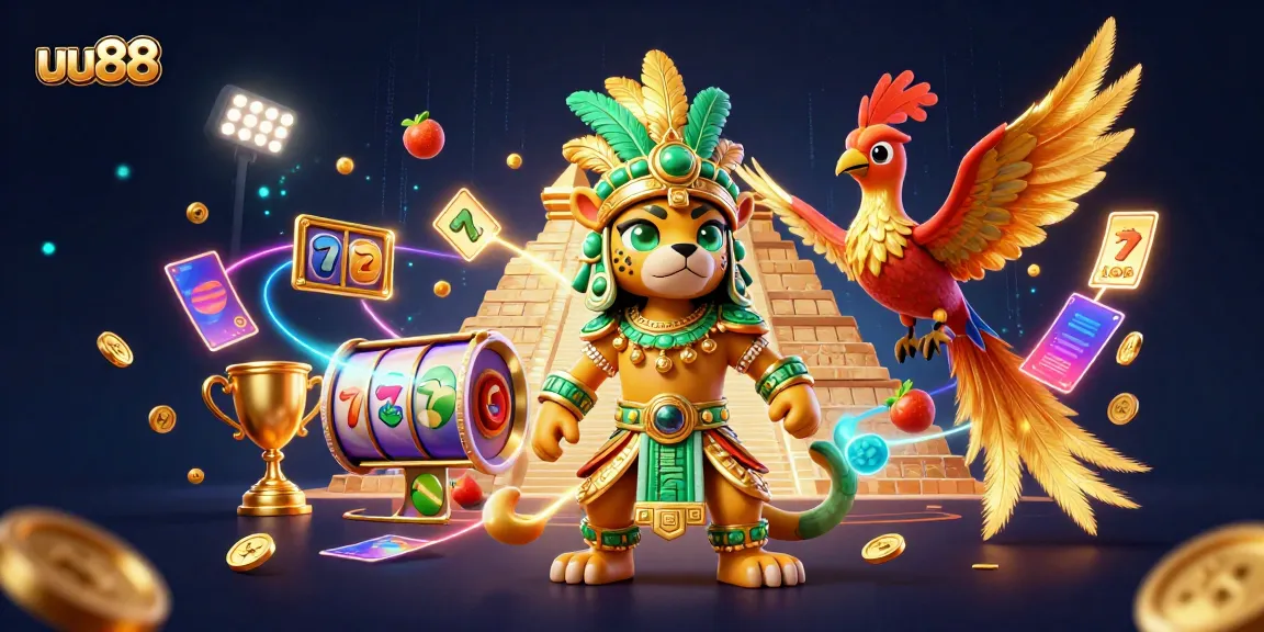 Experience thrilling gaming at uu88 with vibrant 3D characters and exciting casino elements.