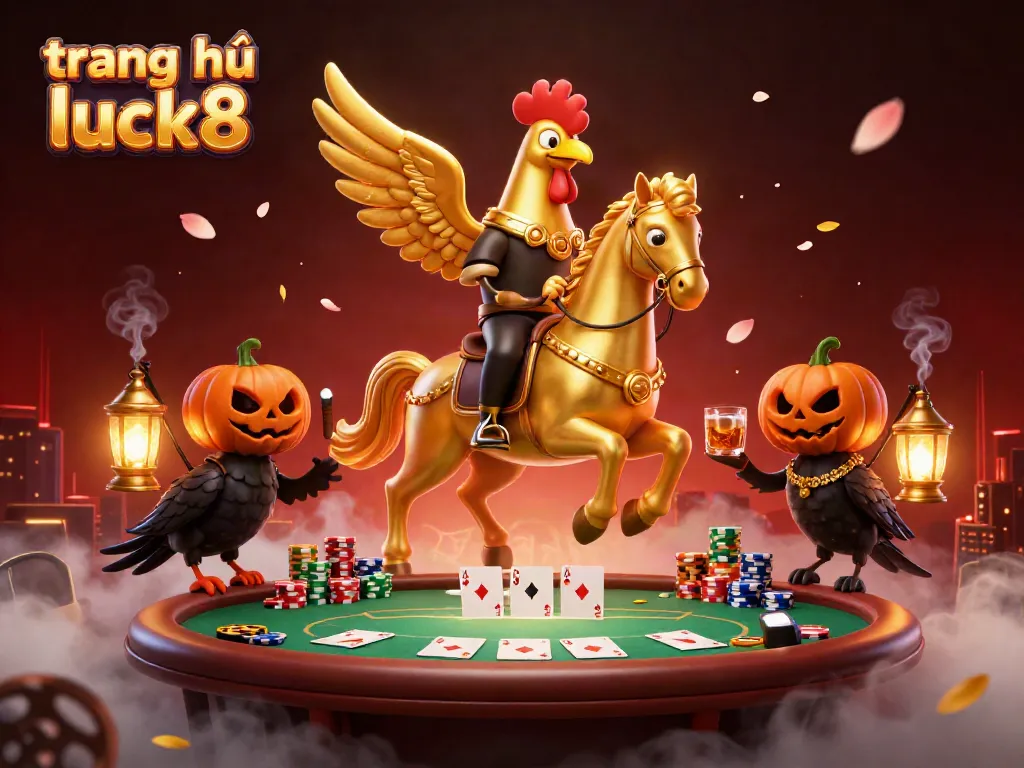 Experience a vibrant gaming adventure at trang chủ luck8, with epic characters and casino elements.