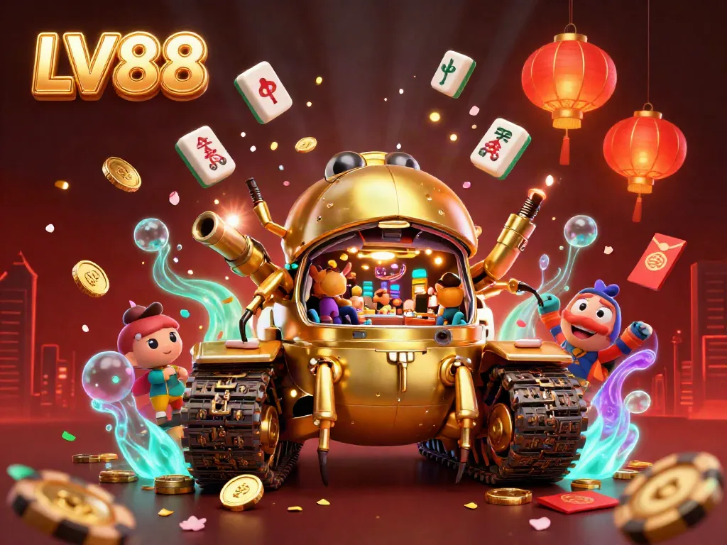 Experience the vibrant and engaging LV88 casino world with dynamic games and festive elements.